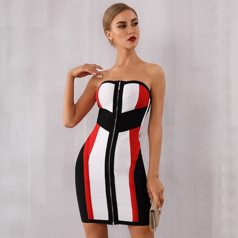 Women Vestidos Sexy Evening Party Bodycon Bandage Dress - Image 2
