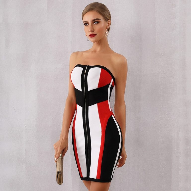 Women Vestidos Sexy Evening Party Bodycon Bandage Dress - Image 4