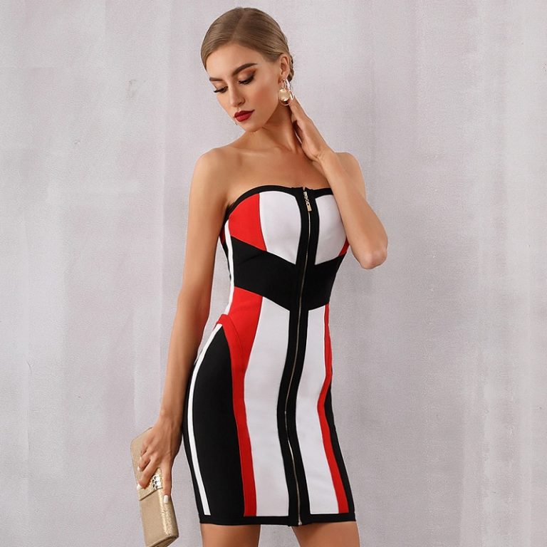 Women Vestidos Sexy Evening Party Bodycon Bandage Dress - Image 5