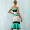Women Vestidos Sexy Slash Neck Off Shoulder Evening Party Dress - Image 6