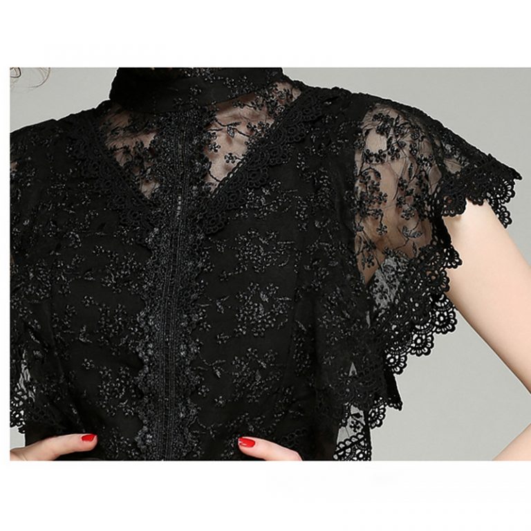 Women Vestidos sexy bodycon lace short Dress Office Lady casual dress - Image 6