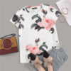 Women Weekend Casual Short Sleeve Tshirt White Going Out Ladies Tops - Image 2
