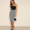 Womens Basics Elegant Office Lady High Waist Sexy Long Skirt