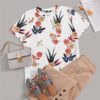 Women Shirts Short Sleeve Casual Basic Street wear Pullovers White T Shirt - Image 3