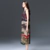 Women's fat mm hand-painted landscape painting chiffon Plus size Dress - Image 5