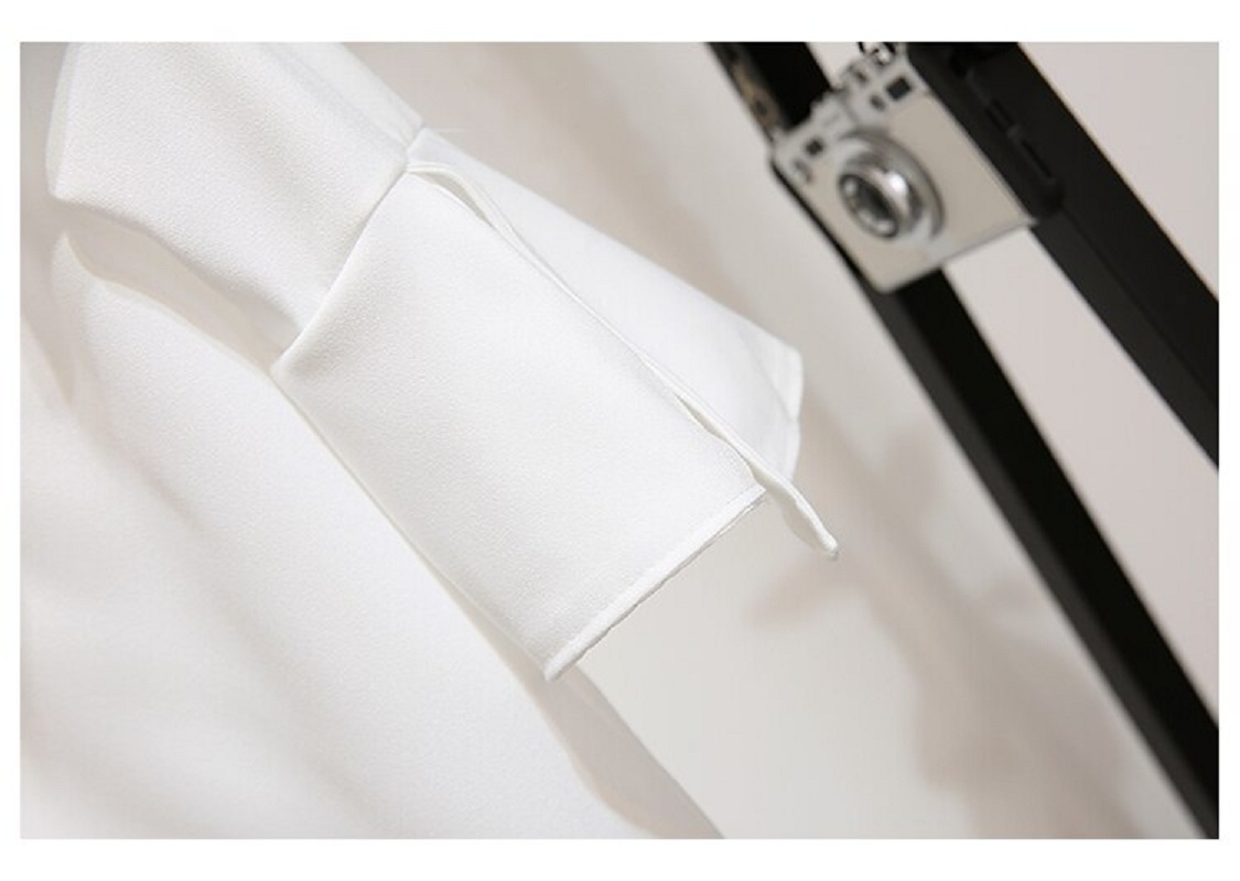 women's sets sexy one shoulder white ruffles chiffon tops flower embroidery mini skirt - Image 6