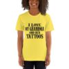 I love my Grandma and her tattos short sleeve t-shirt - Image 10
