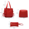 3 PCS Women PU Leather High-end Crossbody Bag Dual-use Handbags - Image 9
