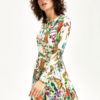 Animal Print Jewel Neck Floor Length Maxi Dress - Image 3