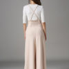 Apricot Long Pants Pleated Wide Leg Women's Pants - Image 3
