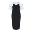 Bandage Sexy Slash Neck Bodycon Celebrity Dress - Image 3