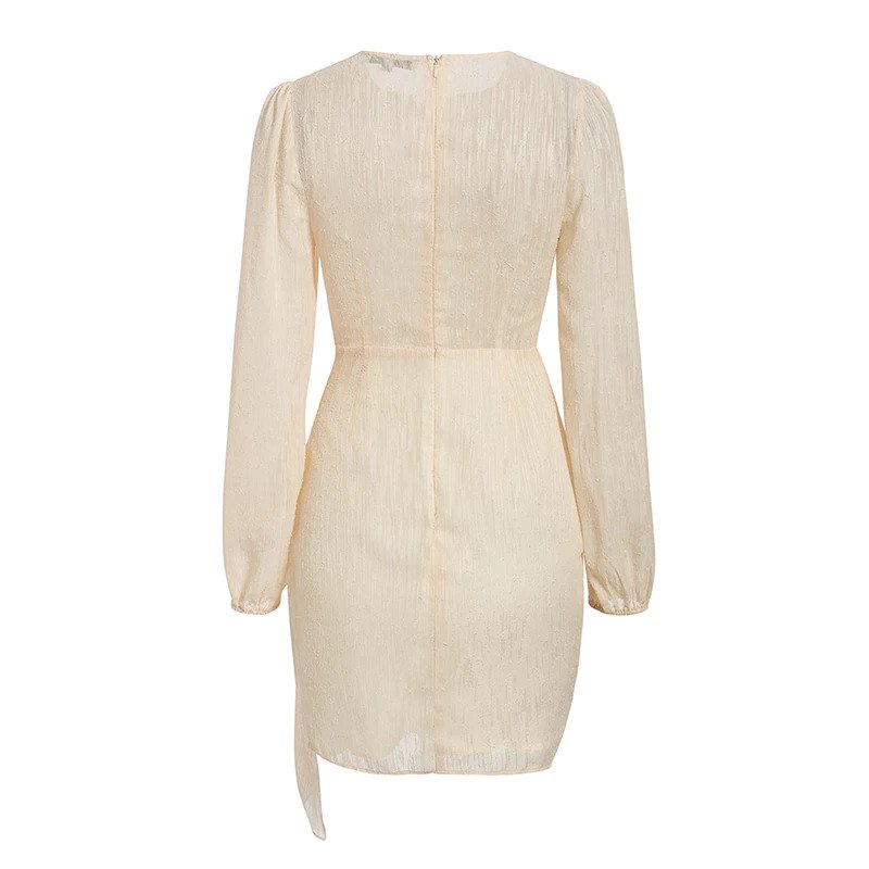 Bow Ruffles Ruched Party Dress - Image 6