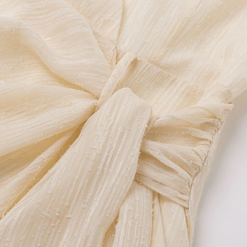 Bow Ruffles Ruched Party Dress - Image 9