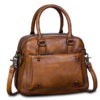 Brenice Women Genuine Leather Vintage Boston Bag Handbag Crossbody Bag