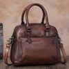 Brenice Women Genuine Leather Vintage Boston Bag Handbag Crossbody Bag - Image 14