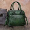 Brenice Women Genuine Leather Vintage Boston Bag Handbag Crossbody Bag - Image 17