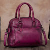 Brenice Women Genuine Leather Vintage Boston Bag Handbag Crossbody Bag - Image 3