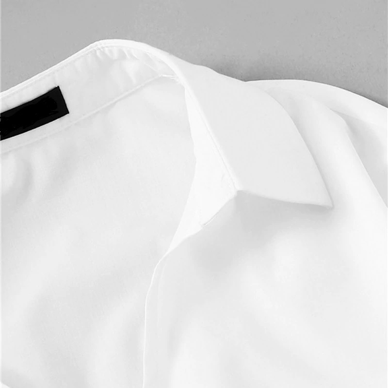 Casual Long Sleeve Ladies Solid Loose Blouses - Image 4