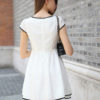 Chiffon Embroidered Flare Dress for Women - Image 3