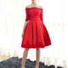 Cocktail Short Party Dress Off The Shoulder Lace Homecoming Dress - Image 12