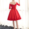 Cocktail Short Party Dress Off The Shoulder Lace Homecoming Dress - Image 13