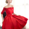 Cocktail Short Party Dress Off The Shoulder Lace Homecoming Dress - Image 14