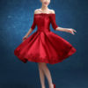 Cocktail Short Party Dress Off The Shoulder Lace Homecoming Dress - Image 3