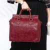 Embossed Flower Handbags Vintage Capacity Bohemian Faux Leather Shoulder Bags - Image 9