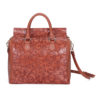 Embossed Flower Handbags Vintage Capacity Bohemian Faux Leather Shoulder Bags - Image 4