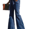 Denim Jeans Women Flared Leg Jeans - Image 2