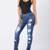 Denim Jeans Women's Ripped Skinny Long Jeans - Image 3