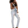 Denim Overall Jeans Women Ripped Jeans With Pockets - Image 2