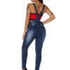 Denim Overall Pants Ripped Jeans Pinafore Trousers - Image 3