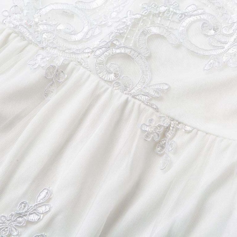 Elegant Embroidery Lace Midi Dress - Image 10