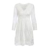 Elegant Embroidery Lace Midi Dress - Image 6