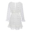 Elegant Lace up Long Sleeve Party Dress - Image 10