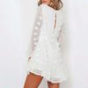 Elegant Lace up Long Sleeve Party Dress - Image 4