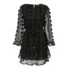 Elegant Lace up Long Sleeve Party Dress - Image 7