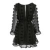 Elegant Lace up Long Sleeve Party Dress - Image 8
