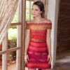 Elegant Sexy Slash Neck Casual Evening Party Dress