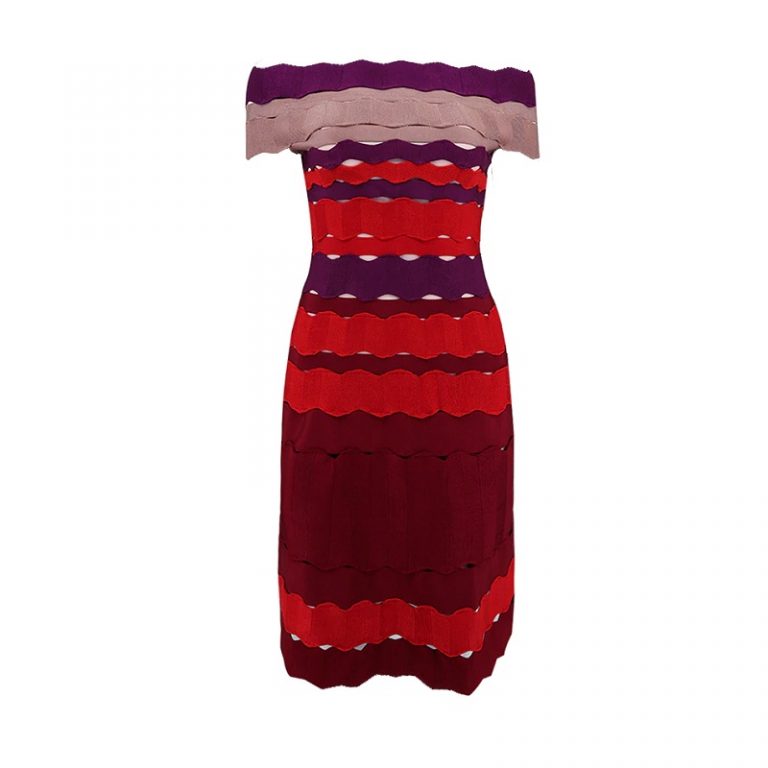Elegant Sexy Slash Neck Casual Evening Party Dress - Image 2