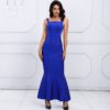Elegant Sexy Spaghetti Strap Celebrity Long Maxi Dress - Image 3