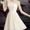 Evening Dress One-Shoulder Backless Flare Dress
