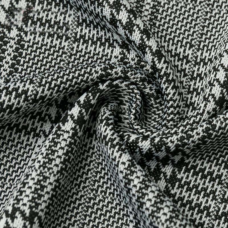 Fashion Plaid Long Sleeve Bodycon Dress - Image 9