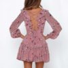 Fashion V Neck Backless Chiffon Short Dress - Image 7