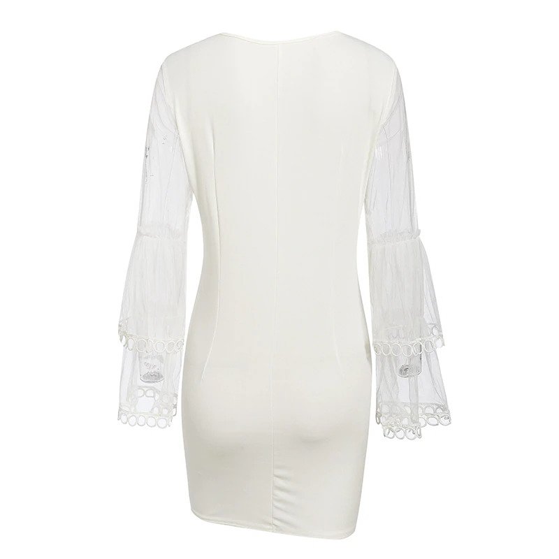 Flare Sleeve Feminino Bodycon Dresses - Image 7