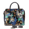 Women Travel Genuine Leather Hand-painted Vintage Handbag Shoulder Bag For Women