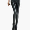 Glamour Black PU Leather Shaping Pants for Woman