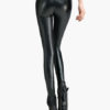 Glamour Black PU Leather Shaping Pants for Woman - Image 3