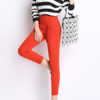 Green Pants Skinny Synthetic Pants for Women - Image 2